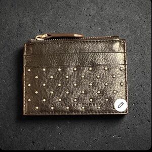 Aimee Kestenberg Black Studded Card Holder